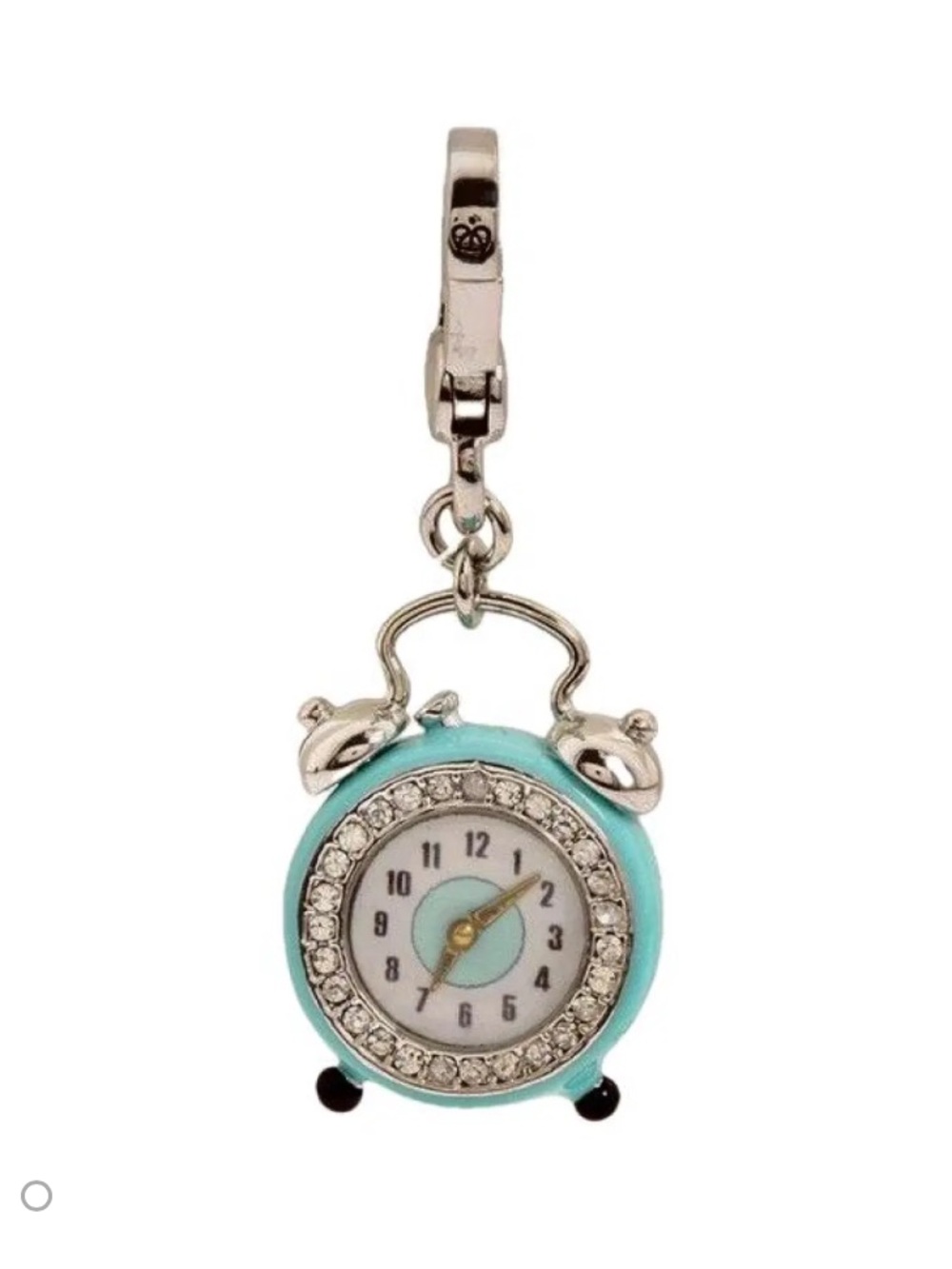 Juicy Couture Turquoise and Silver Alarm Clock Charm